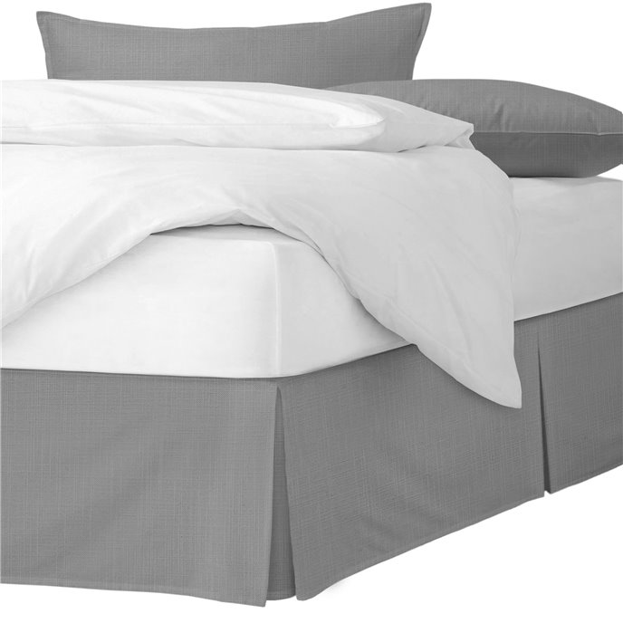 Ancebridge Dove Gray Platform Bed Skirt - Size Full 18" Drop Thumbnail