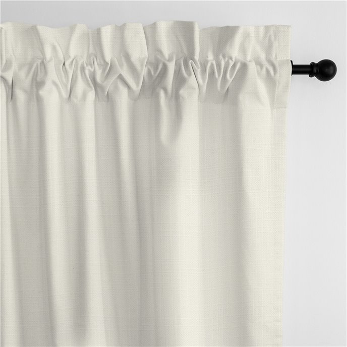 Ancebridge Vanilla Pole Top Drapery Panel - Pair - Size 50"x144" Thumbnail