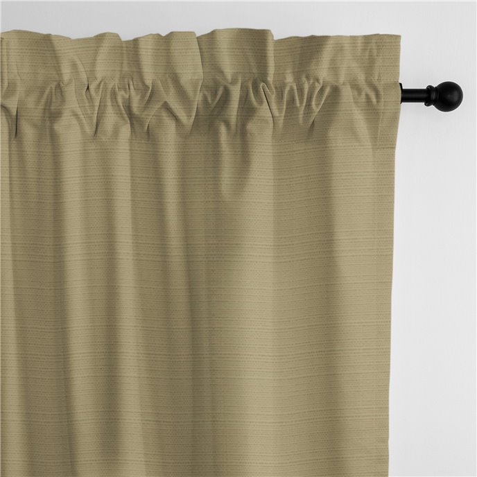 Nova Gold Pole Top Drapery Panel - Pair - Size 50"x108" Thumbnail