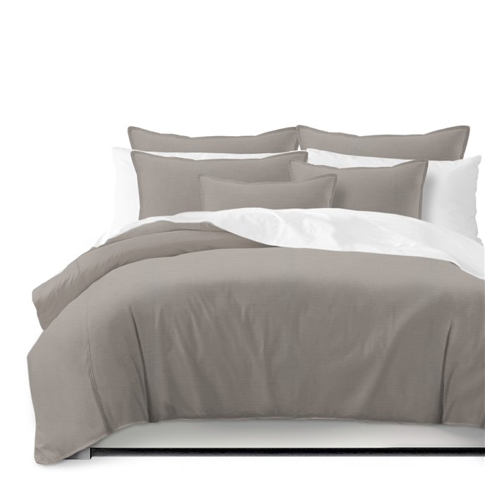 Nova Taupe Comforter and Pillow Sham(s) Set - Size Queen Thumbnail