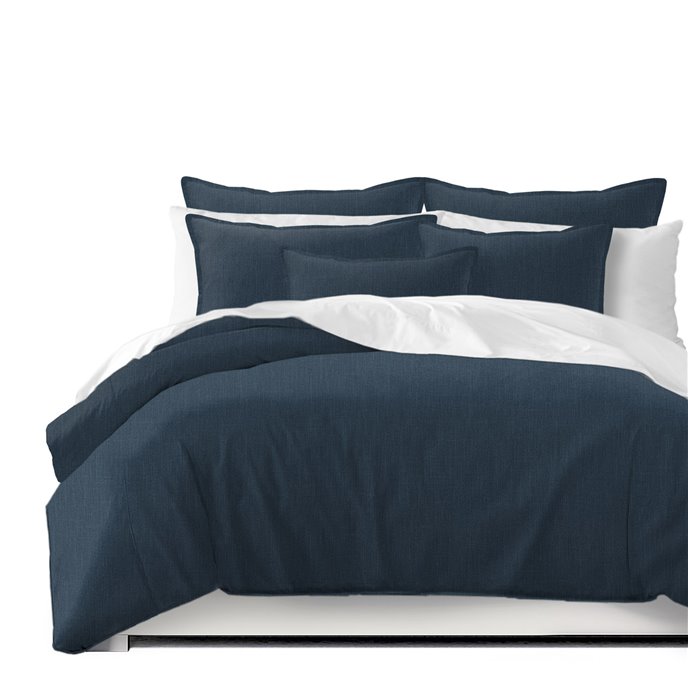 Sutton Navy Comforter and Pillow Sham(s) Set - Size Super King Thumbnail