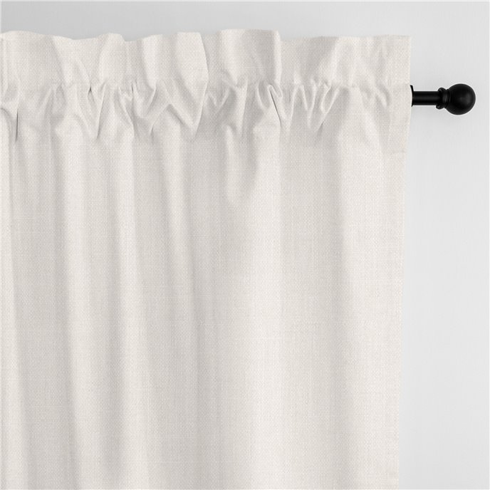 Sutton Pearl Pole Top Drapery Panel - Pair - Size 50"x84" Thumbnail