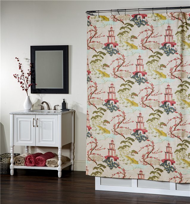 Zen Linen Shower Curtain Thumbnail