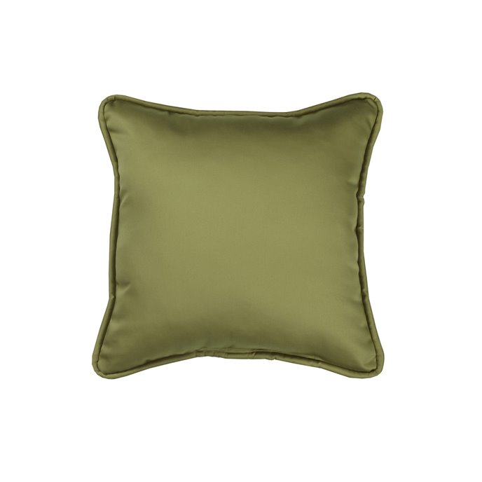 Zen Linen Square Pillow - Solid Green Thumbnail