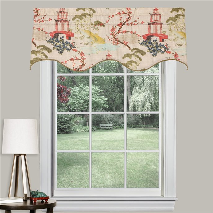 Zen Linen 52" x 18" Lined Filler Valance Thumbnail