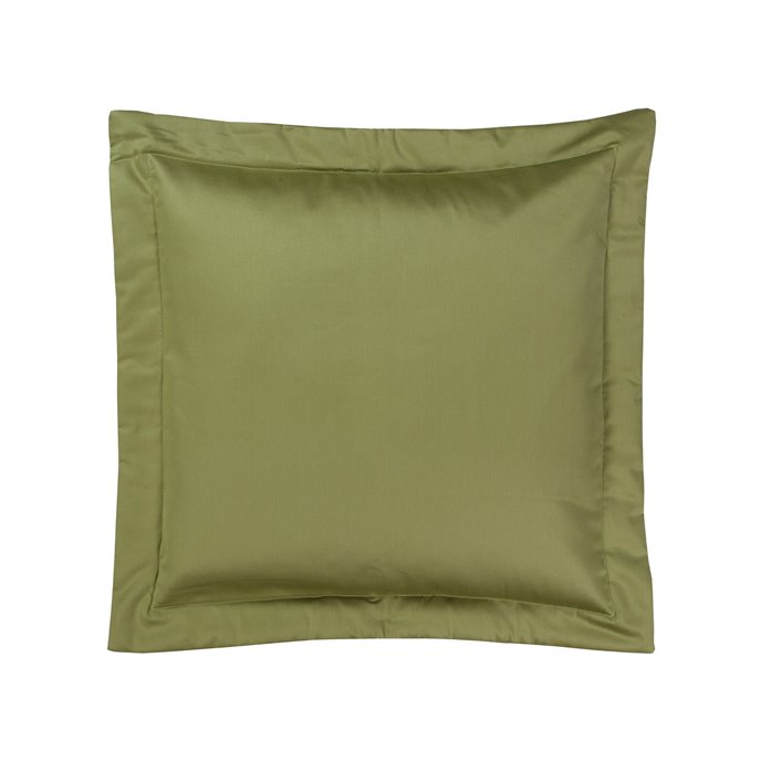 Zen Linen Euro Sham - Solid Green Thumbnail