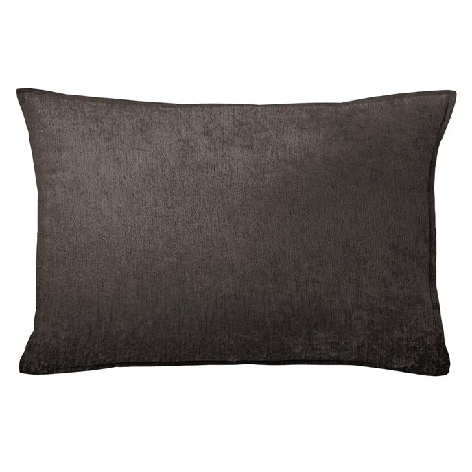 Juno Velvet Chocolate Decorative Pillow - Size 14"x20" Rectangle Thumbnail
