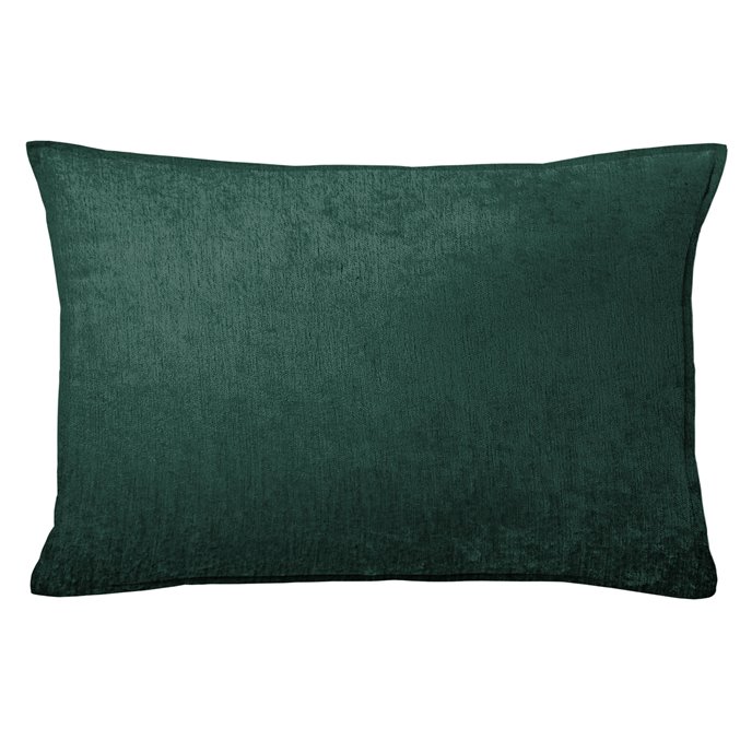 Juno Velvet Emerald Decorative Pillow - Size 14"x20" Rectangle Thumbnail