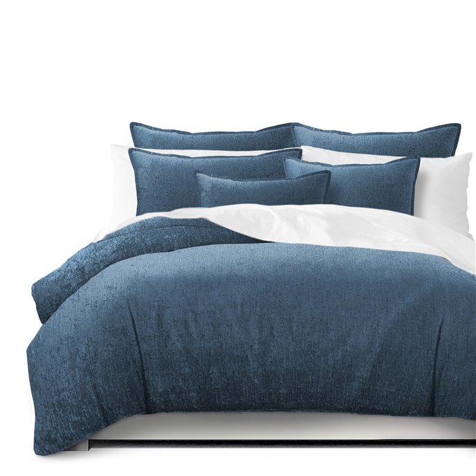 Juno Velvet Bluebell Comforter and Pillow Sham(s) Set - Size Twin Thumbnail