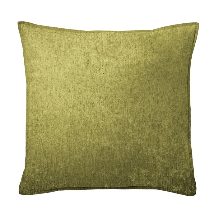 Juno Velvet Sulphur Decorative Pillow - Size 20" Square Thumbnail