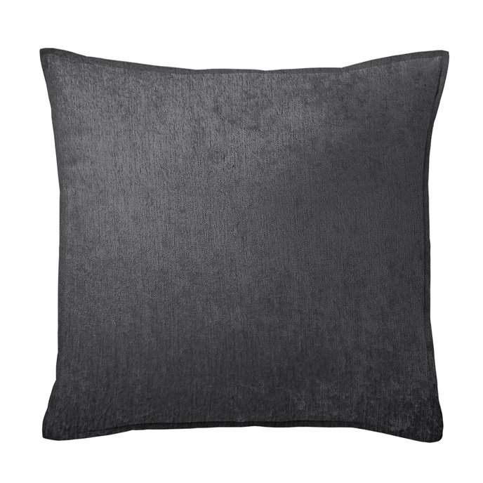Juno Velvet Gray Decorative Pillow - Size 20" Square Thumbnail