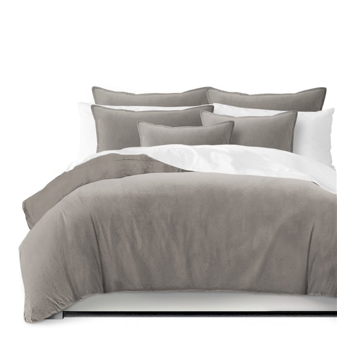 Vanessa Greige Comforter and Pillow Sham(s) Set - Size Queen Thumbnail
