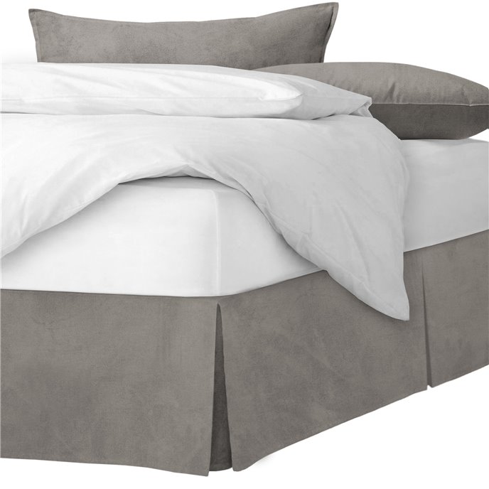 Vanessa Greige Platform Bed Skirt - Size King 18" Drop Thumbnail