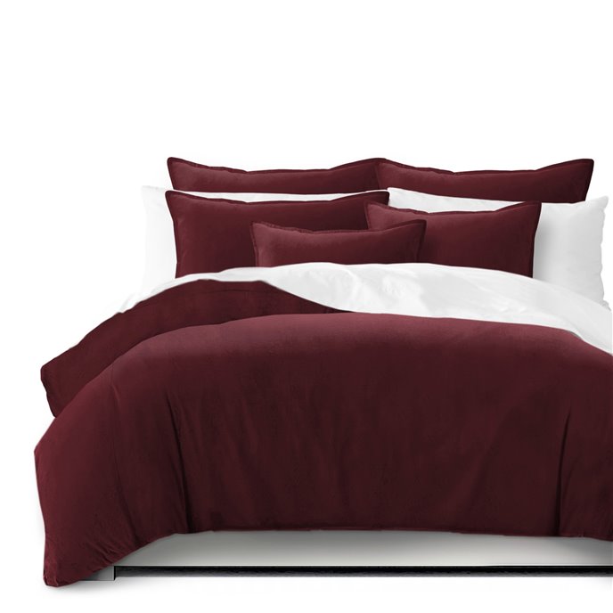 Vanessa Merlot Comforter and Pillow Sham(s) Set - Size King / California King Thumbnail