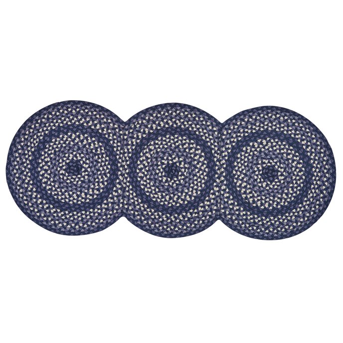 Bluestone Braided Rug Runner 30X72 Thumbnail