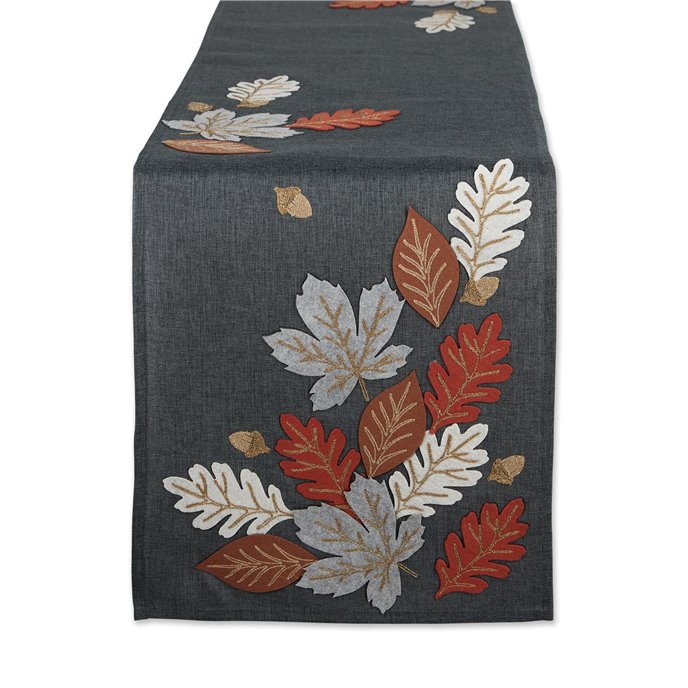 Autumn Leaves Embroidered Table Runner Thumbnail