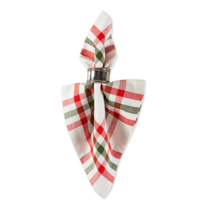 Jolly Tree Nutcracker Plaid Napkin Thumbnail