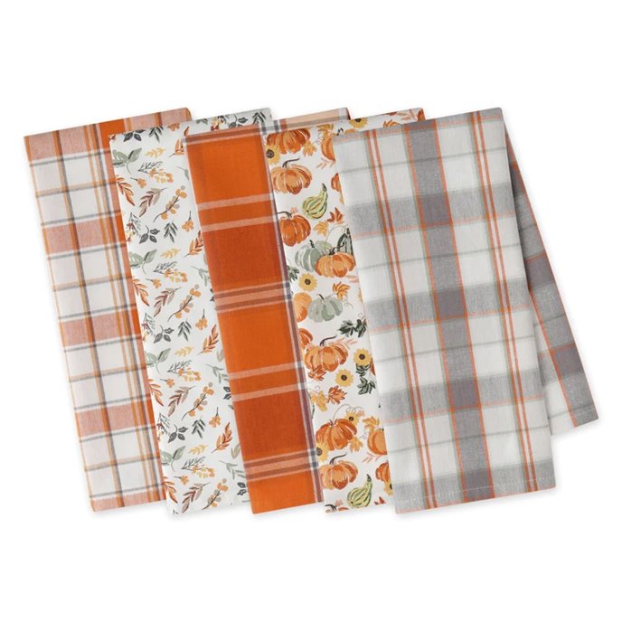 Autumn Afternoon Dishtowels Set of 5 Assorted Thumbnail