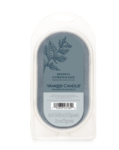 Yankee Candle Mindful Cypress & Sage Wax Melts 6-Pack Thumbnail