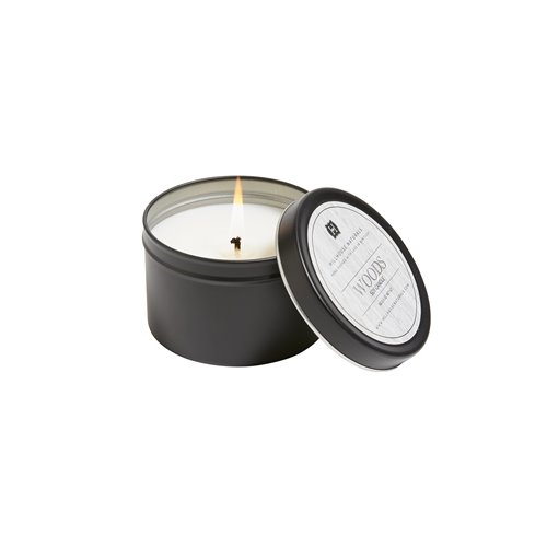 Woods Candle in Black Tin 5oz. Thumbnail
