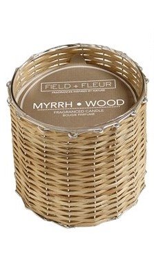 Myrrh-Wood 2 Wick Handwoven Candle 12oz. Thumbnail