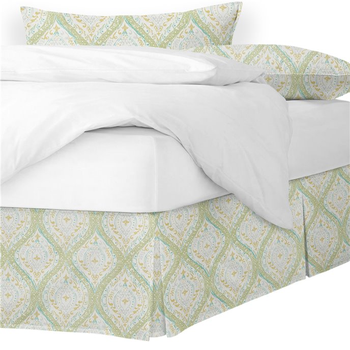 Cressida Green Tea Twin Bed Skirt 18" drop Thumbnail