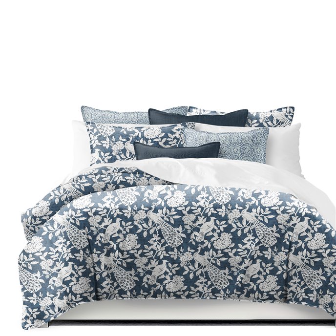 Lark Navy King Duvet Cover & 2 Shams Set Thumbnail