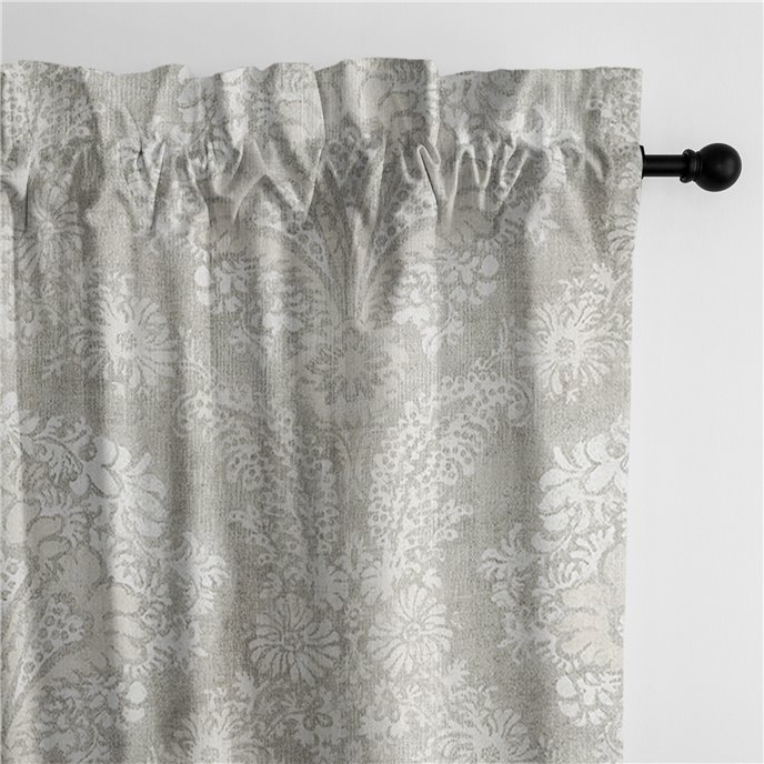 Ophelia Stone Pole Top Drapery Panel Pair - Size (50" W x 96" L) Thumbnail