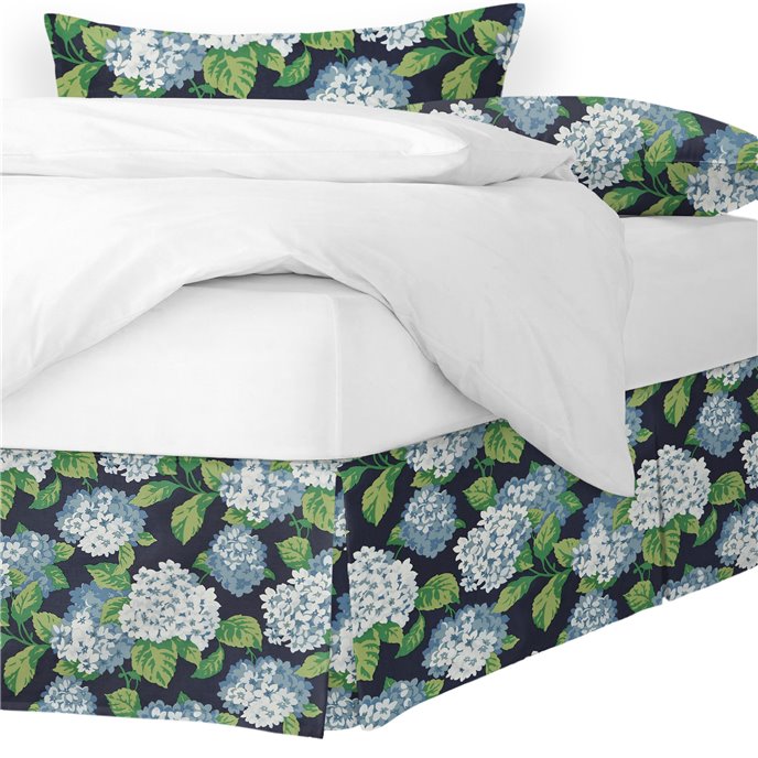 Midnight Garden Navy Queen Bed Skirt 15" drop Thumbnail