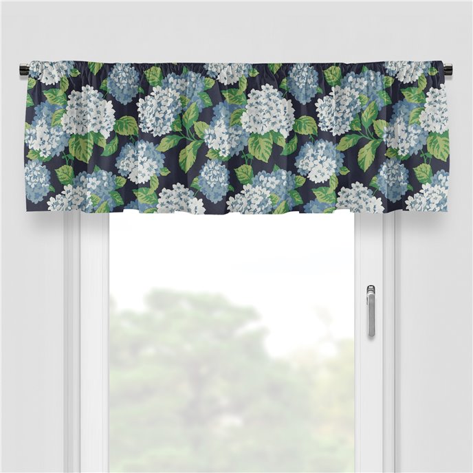 Midnight Garden Navy Tailored Valance Thumbnail