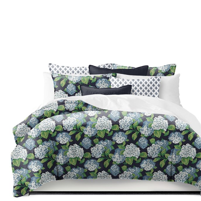 Midnight Garden Navy Super Queen Duvet Cover & 2 Shams Set Thumbnail