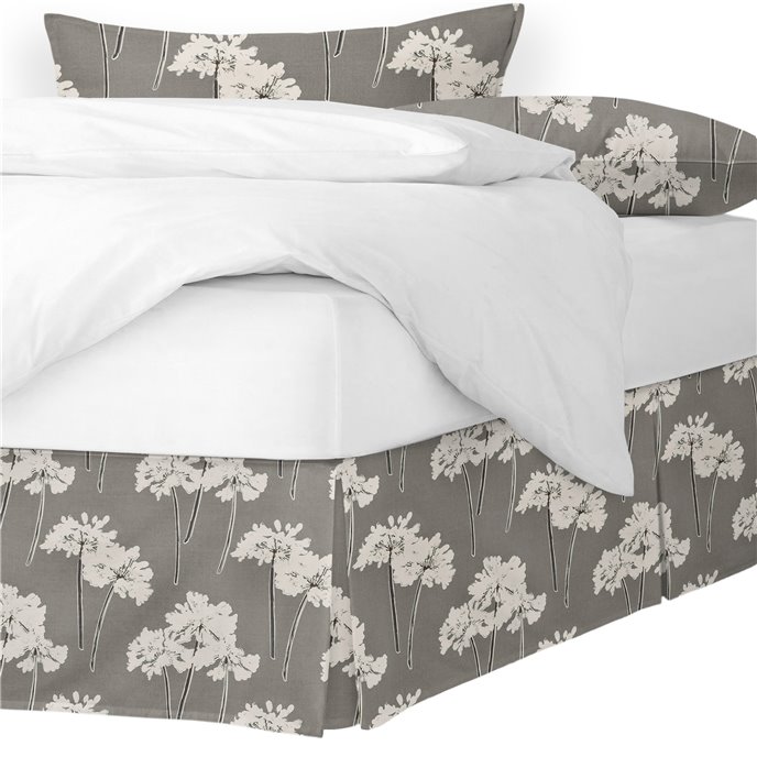 Summerfield Mocha Cal-King Bed Skirt 18" drop Thumbnail