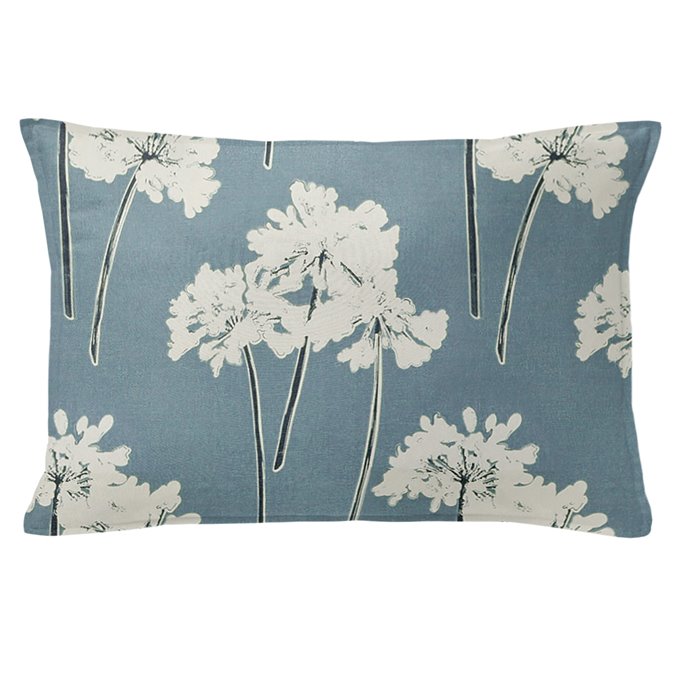 Summerfield Blue 14X20" Oblong Decor Pillow w/ Feather Insert Thumbnail