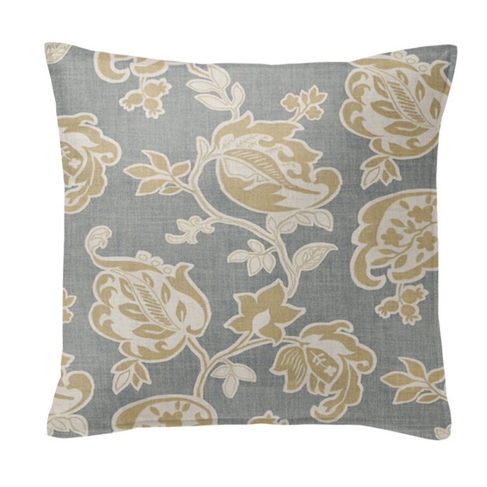 Golden Bloom Barley 20" SQ Decor Pillow w/ Feather Insert Thumbnail