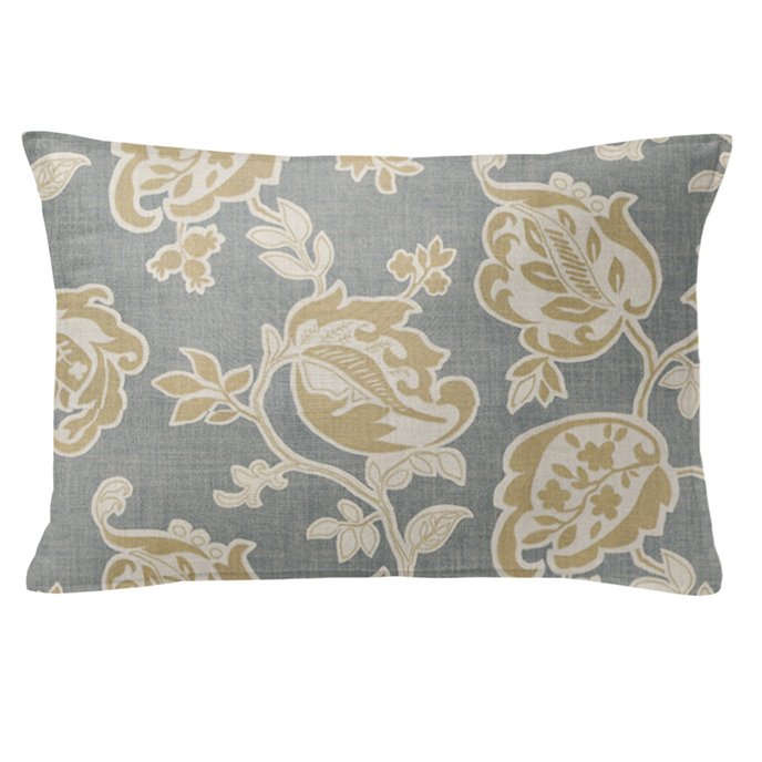 Golden Bloom Barley 14X20" Oblong Decor Pillow w/ Feather Insert Thumbnail