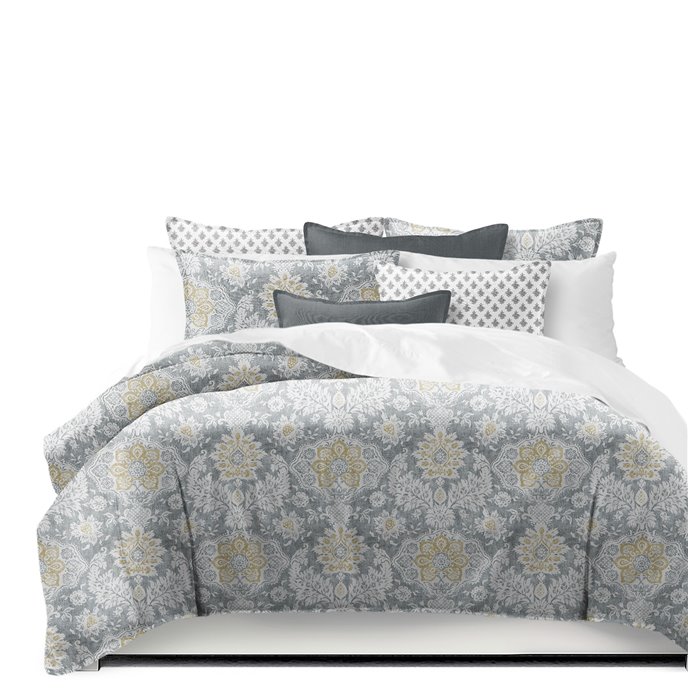 Osha Barley/Gray Twin Comforter & 1 Sham Set Thumbnail