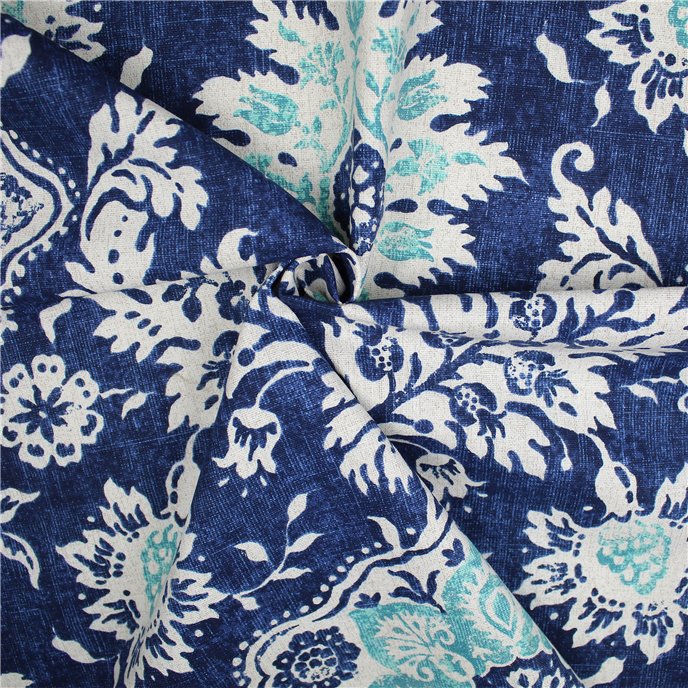 Osha Blue/Aqua Fabric By The Yard Thumbnail