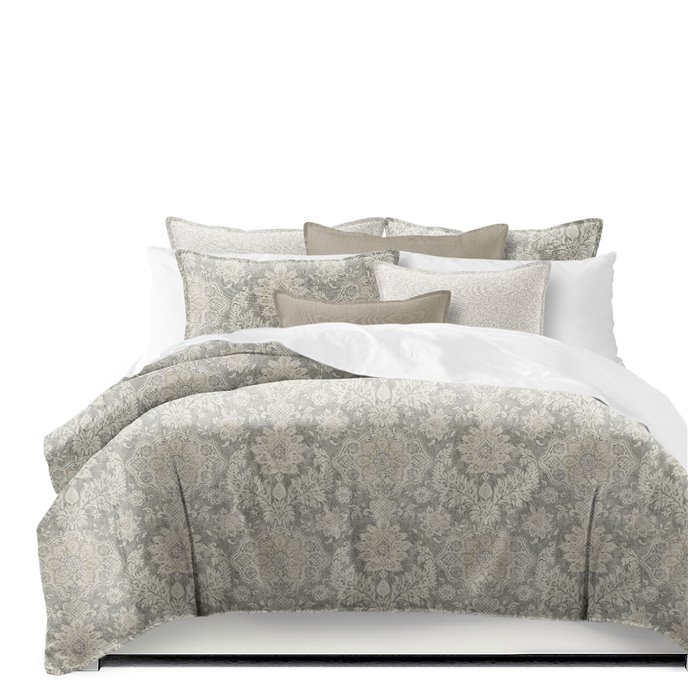 Osha Taupe/Beige Super King Coverlet & 2 Shams Set Thumbnail