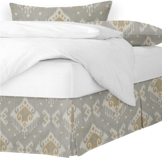 Mahal Gray Full/Double Bed Skirt 15" drop Thumbnail