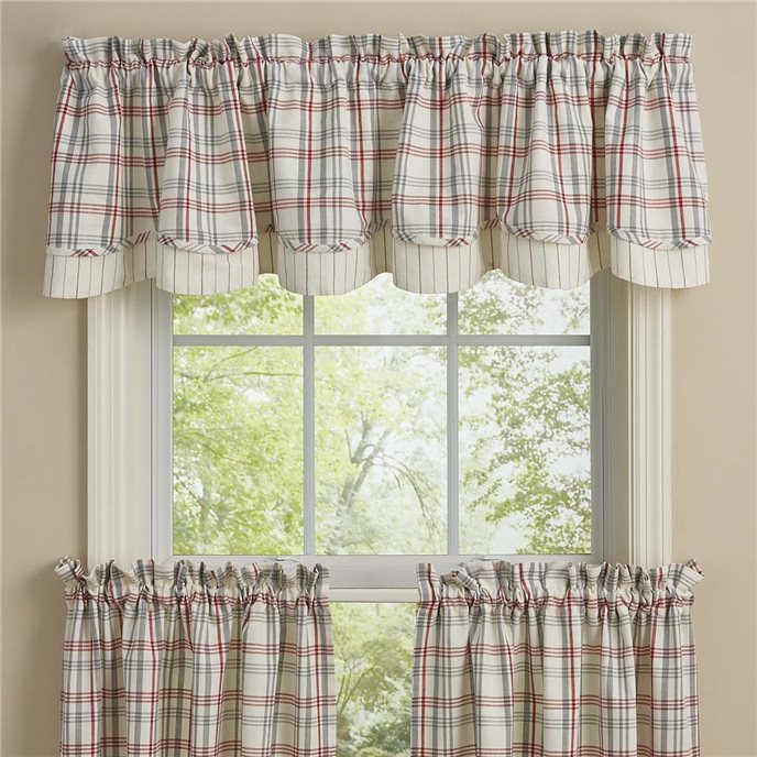 Farm Yard Lined Layered Valance 72X16 Thumbnail