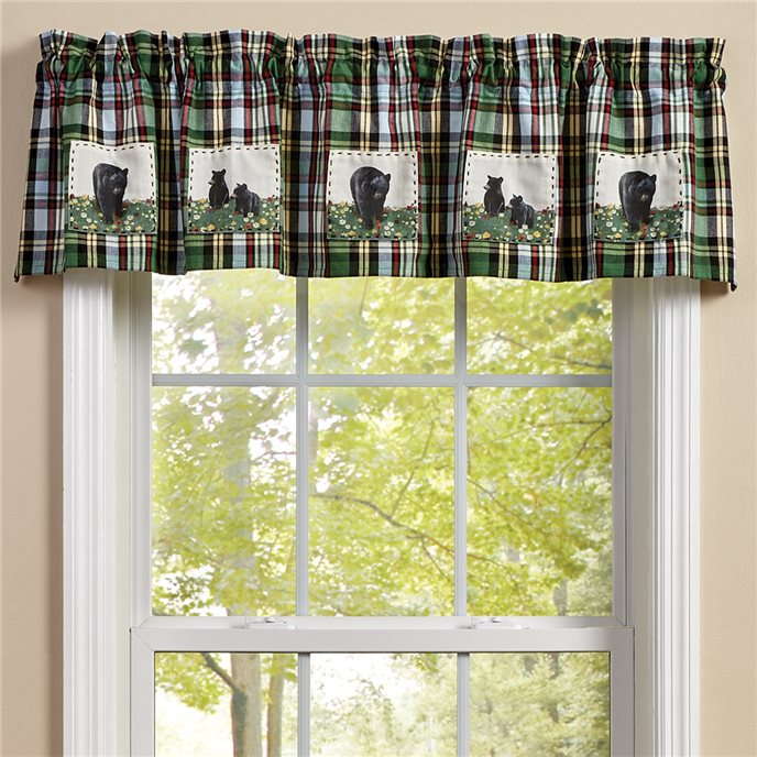 Happy Trails Lined Bear Patch Valance 60X14 Thumbnail