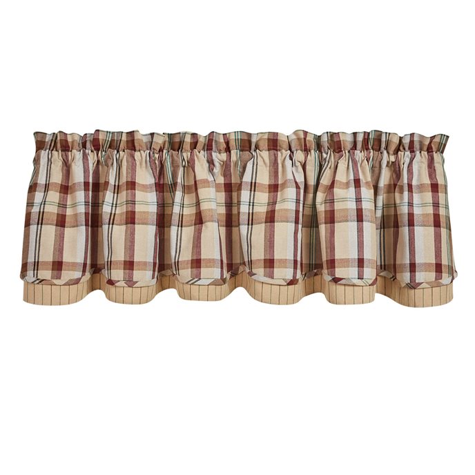 Gamekeeper Plaid Lined Layered Valance 72X16 Thumbnail