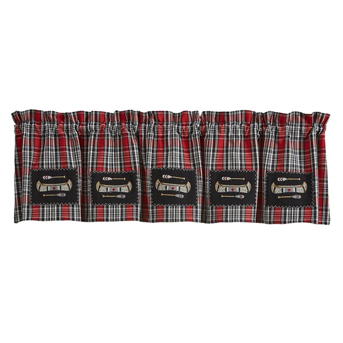 Wilderness Canoe Lined Patch Valance 60X14 Thumbnail