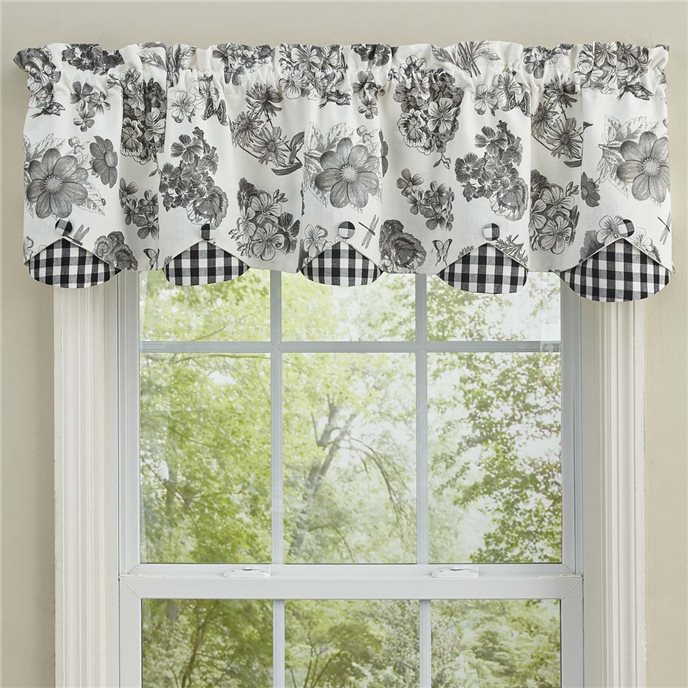 Geranium Lined Scallop Valance 58X15 Thumbnail