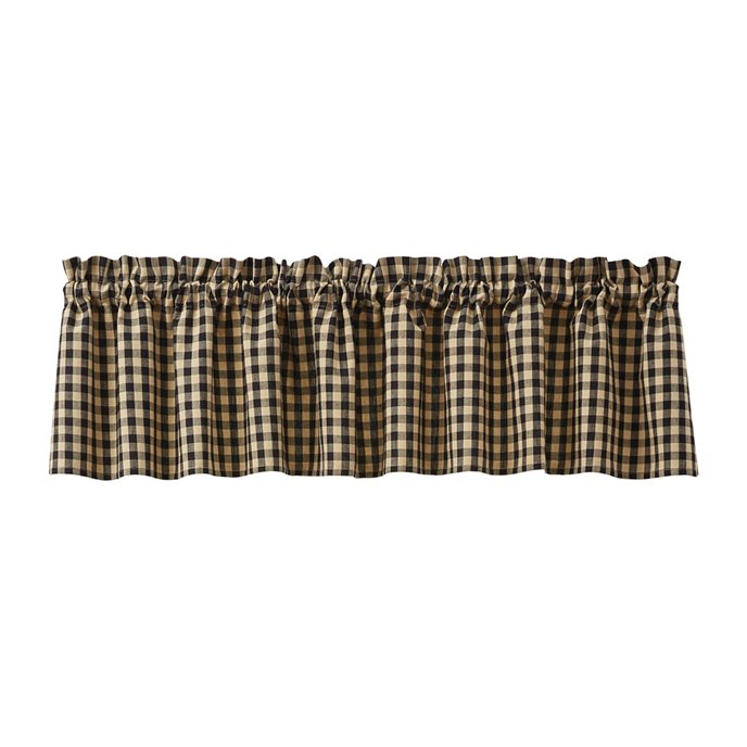 Berry Gingham Lined Valance 72X14 Thumbnail