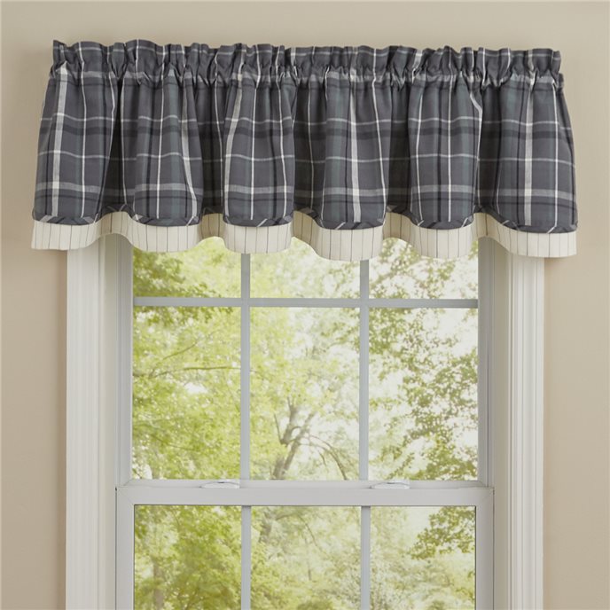 Beaumont Plaid Lined Layered Valance 72X16 Thumbnail