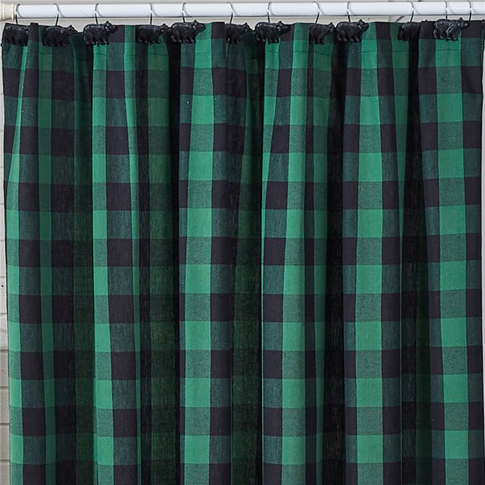 Wicklow Check Shower Curtain 72X72 Forest Thumbnail