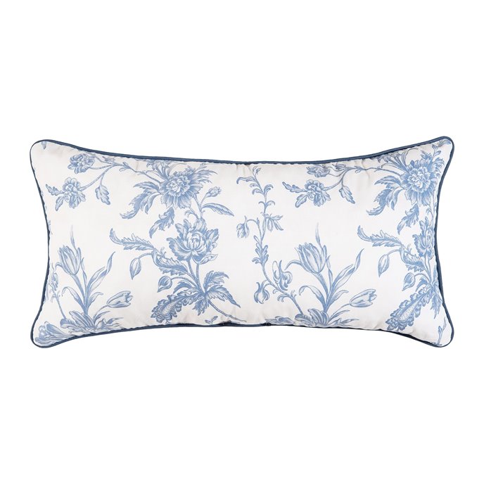 Bleighton Blue Lattice Throw Pillow Thumbnail