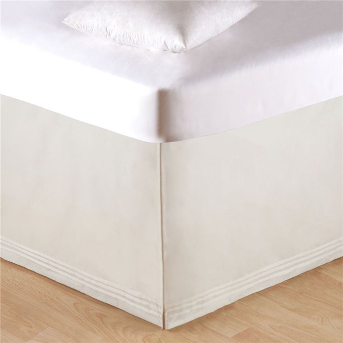 Soft White Tailored King Bed Skirt Thumbnail
