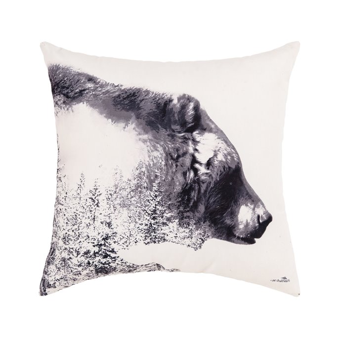 Bear Forest Indoor/Outdoor Throw Pillow Thumbnail